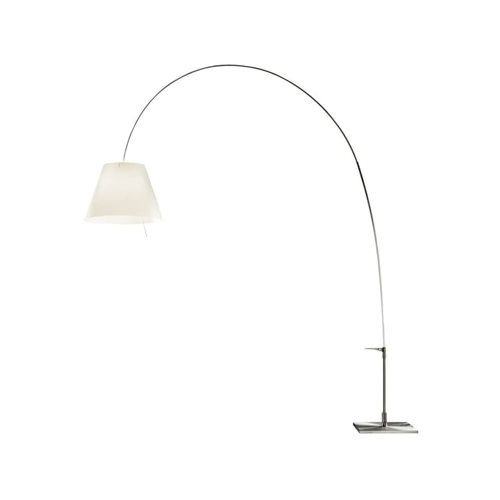 Lady Costanza D13E d gulvlampe - hvid skærm, aluminiumsstel - Luceplan