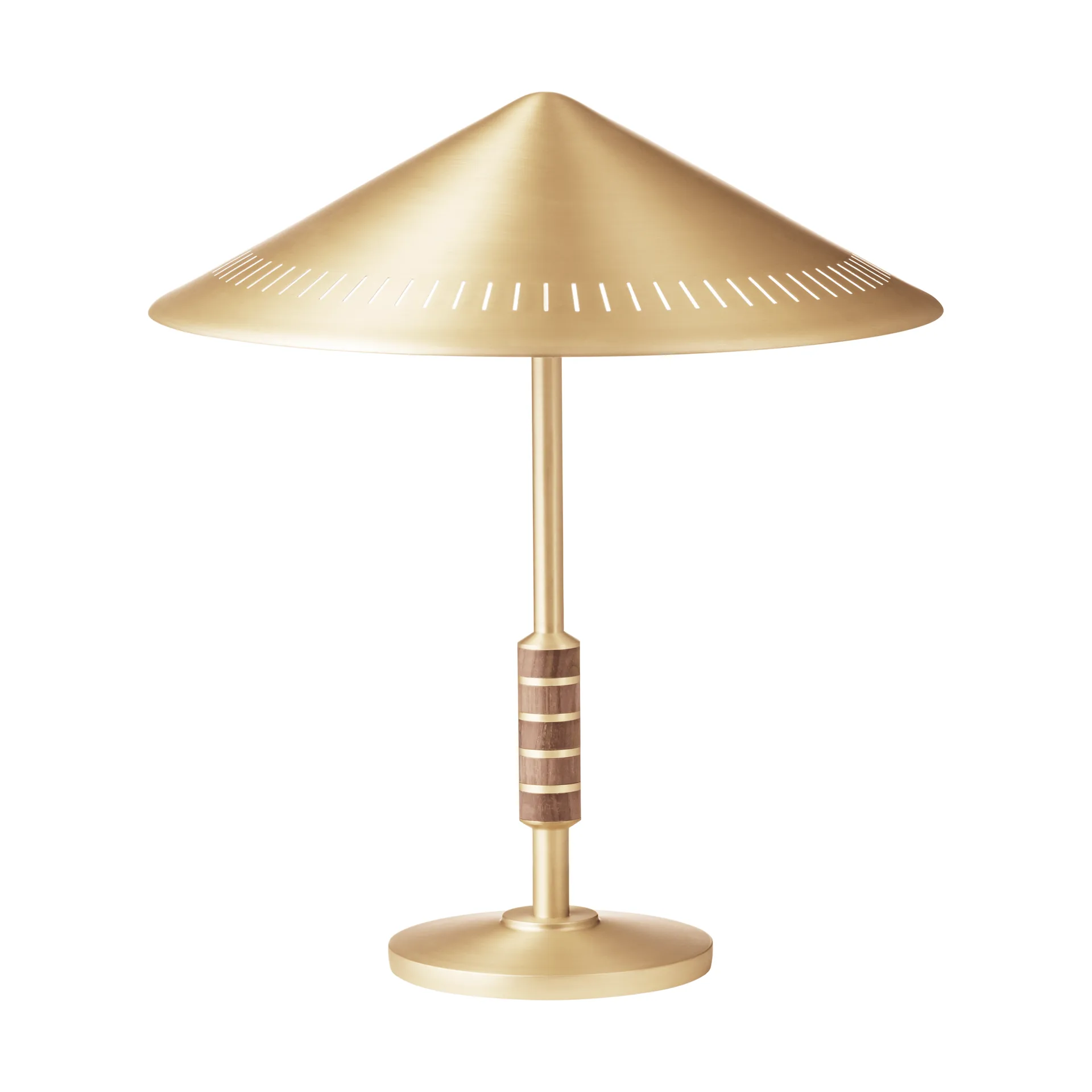 Governor 405 bordlampe, Brass-walnut LYFA