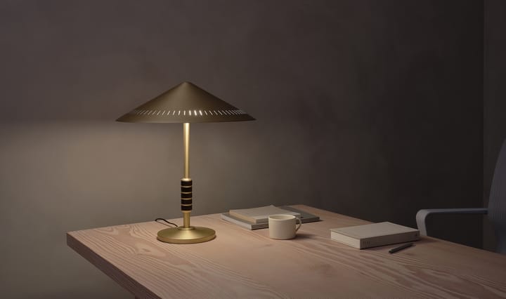 Governor 405 bordlampe, Brass-walnut LYFA