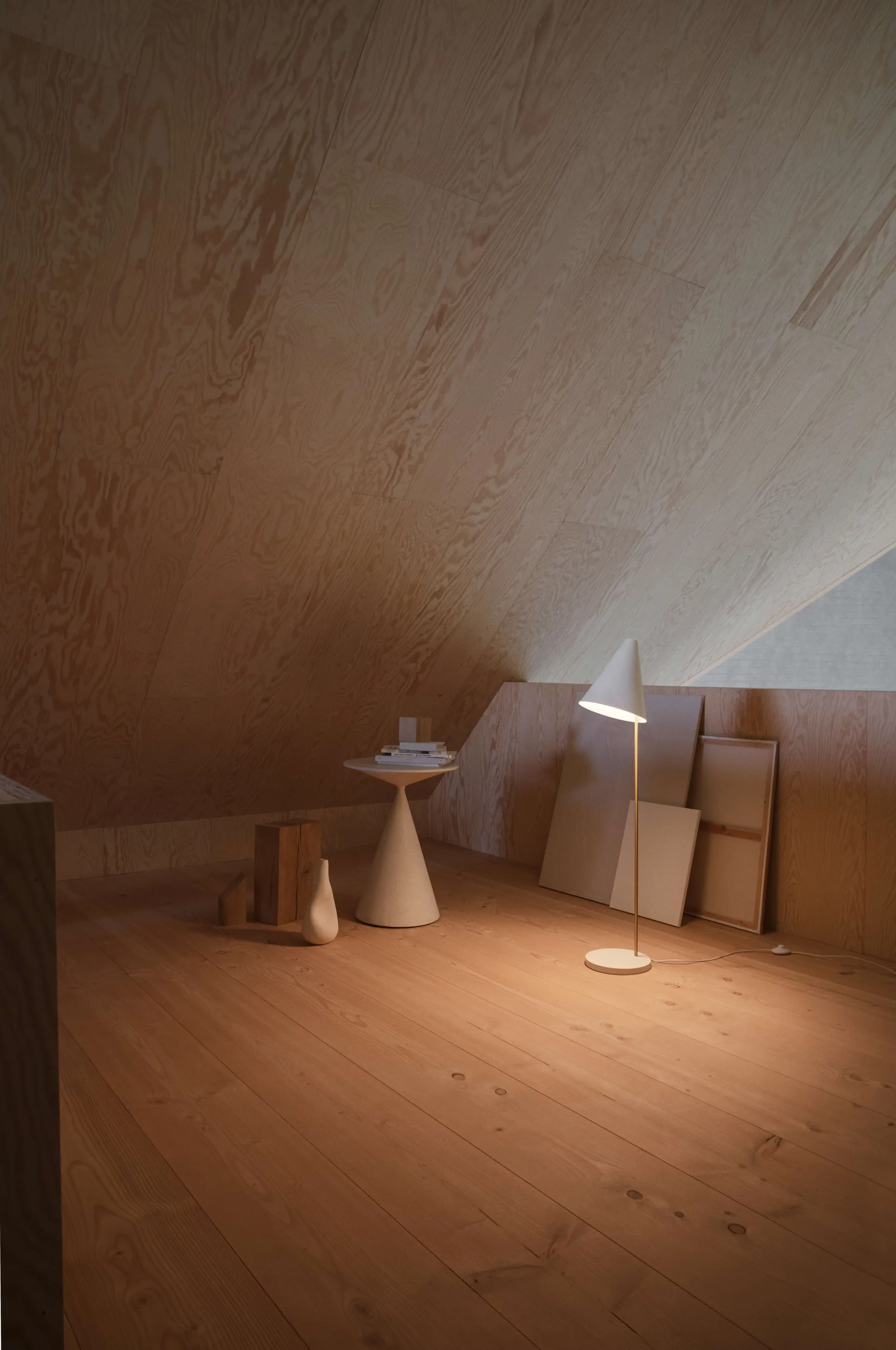 Mosaik gulvlampe, White LYFA