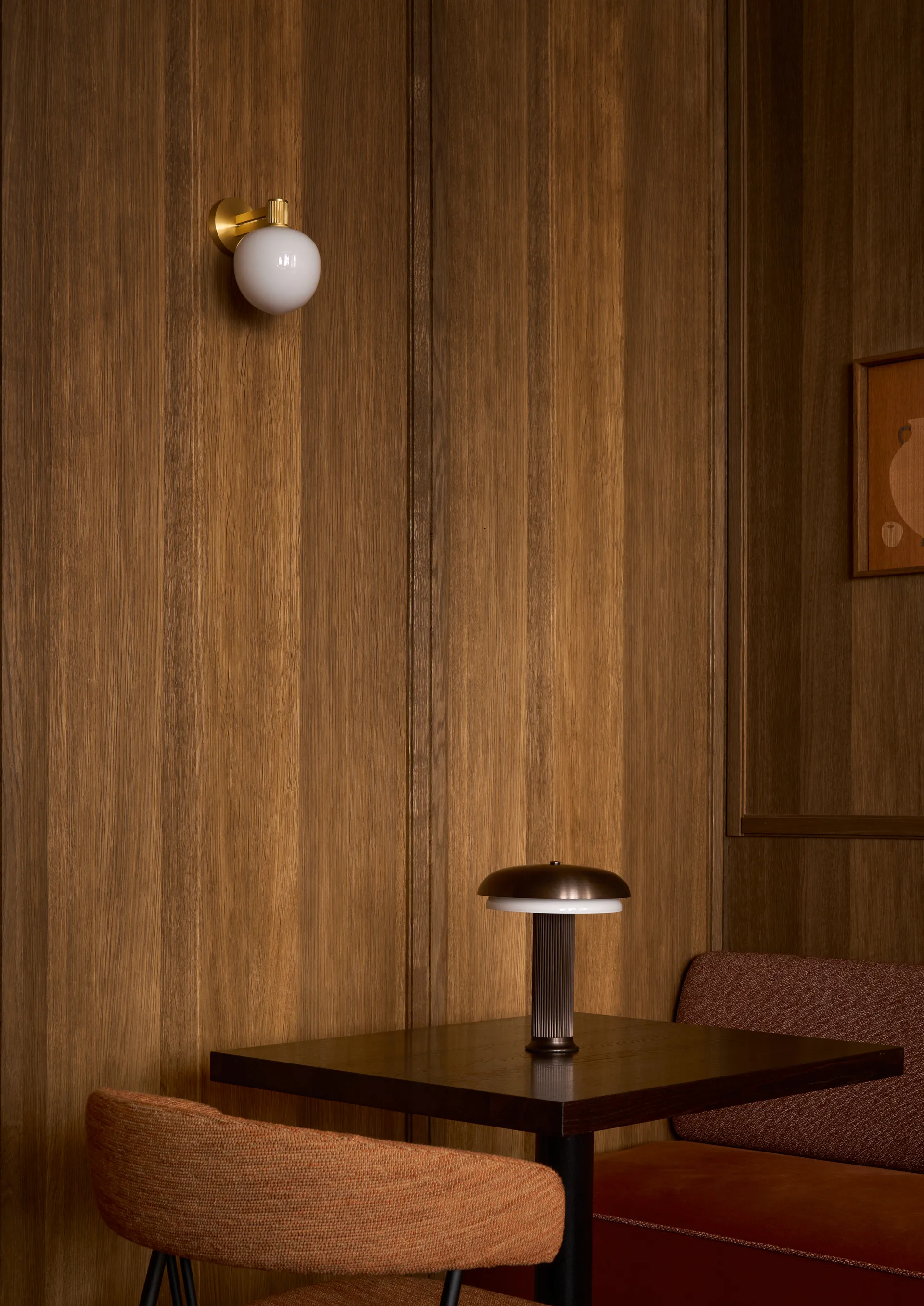 Noote bordlampe portabel, Bronze LYFA