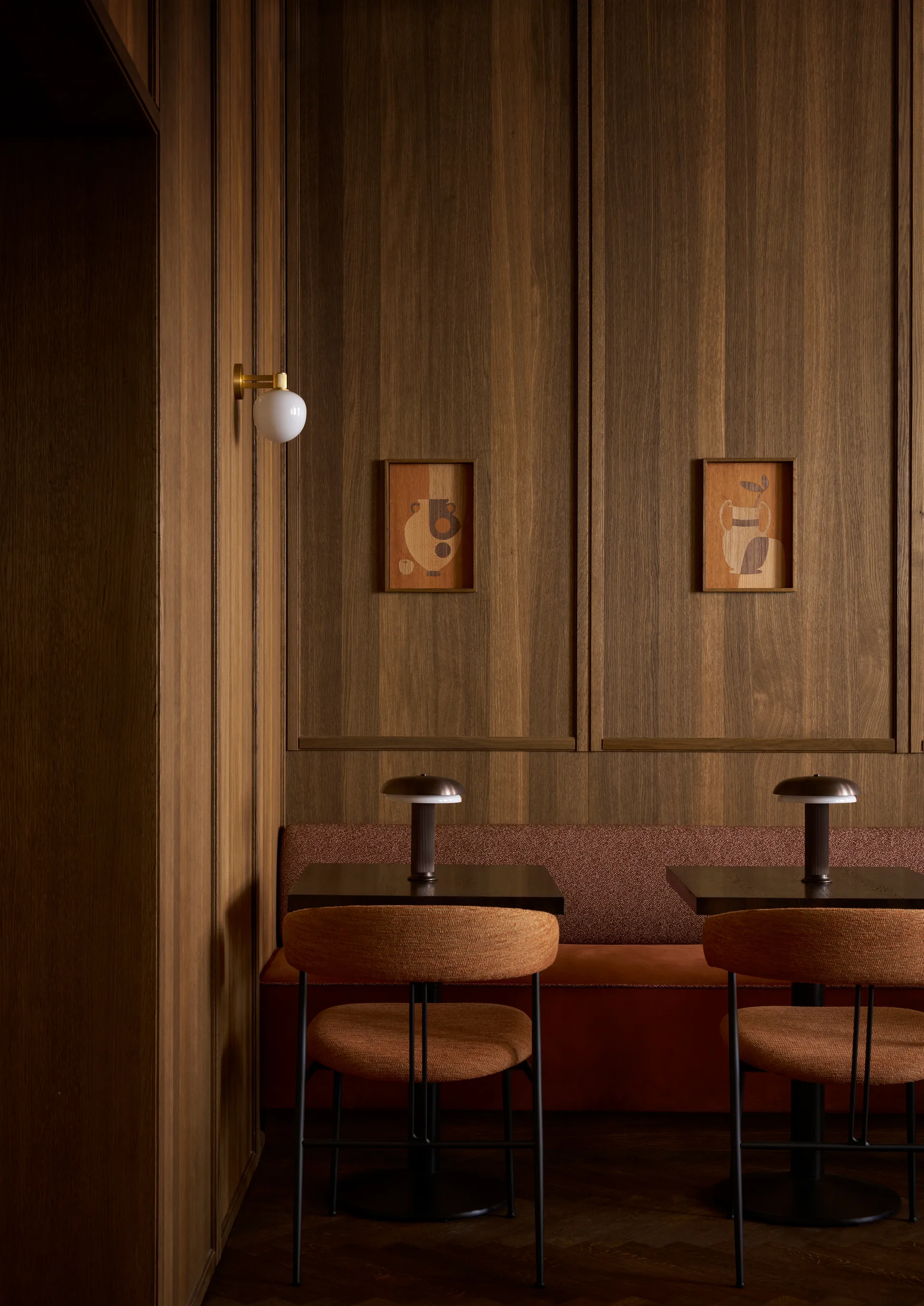 Noote bordlampe portabel, Bronze LYFA