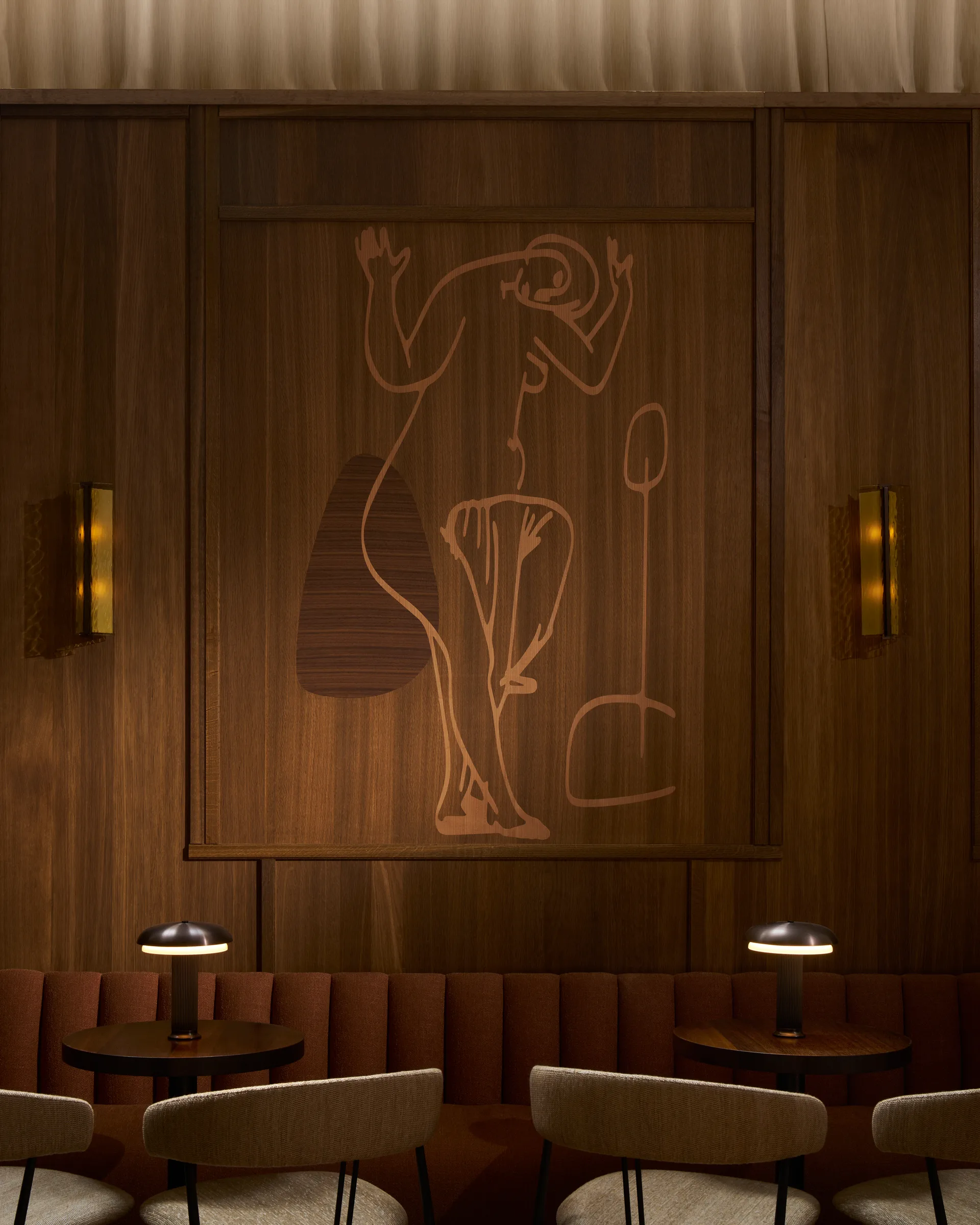 Ryff væglampe, Bronze LYFA