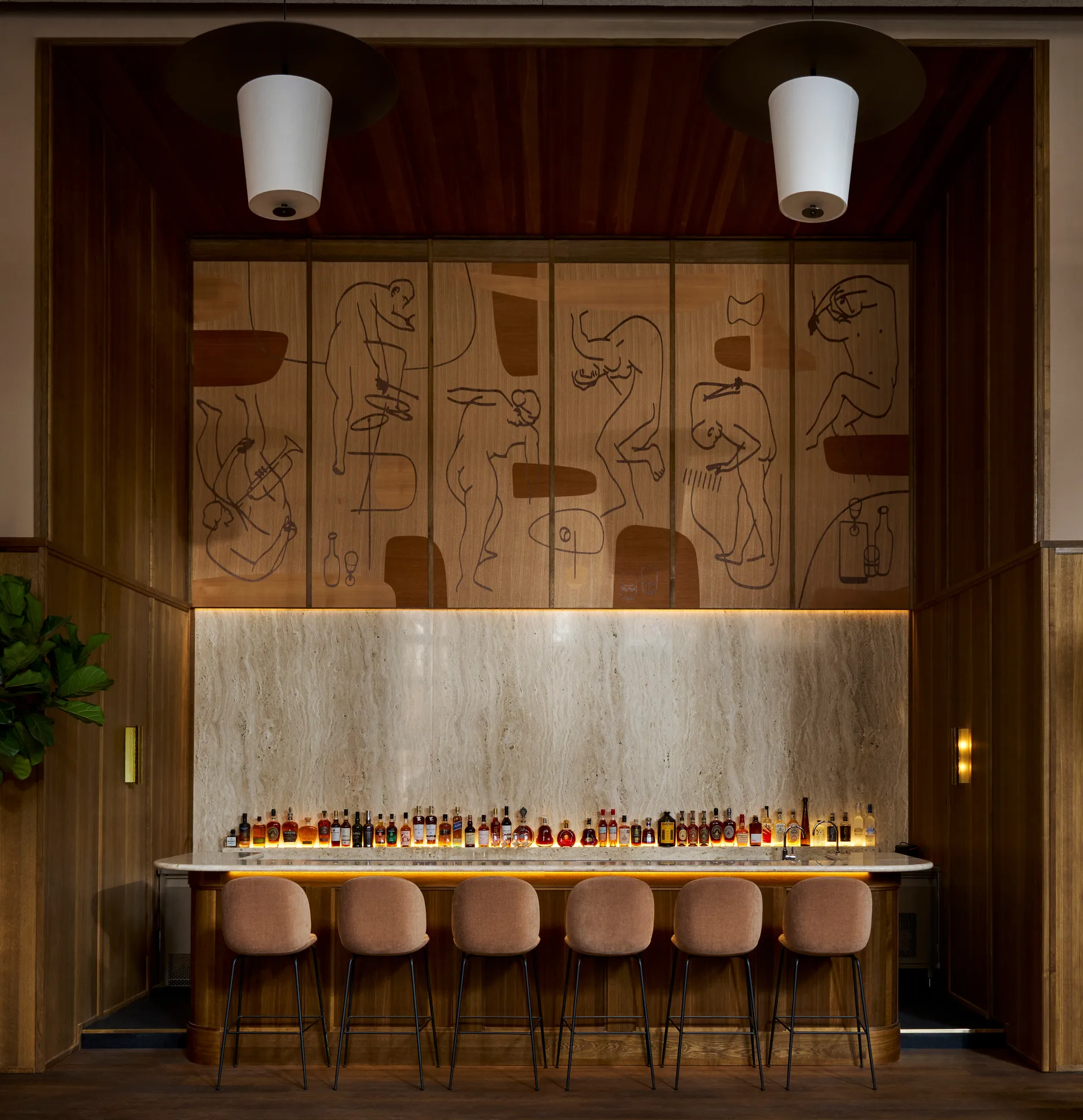 Ryff væglampe, Bronze LYFA