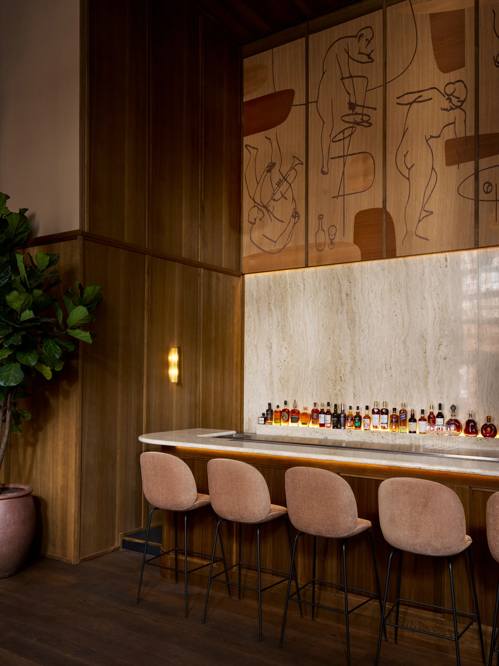 Ryff væglampe, Bronze LYFA