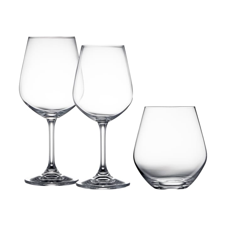 Lyngby Glas glassæt 18 dele - Krystal - Lyngby Glas