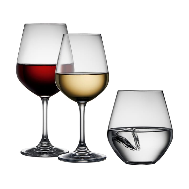 Lyngby Glas glassæt 18 dele, Krystal Lyngby Glas