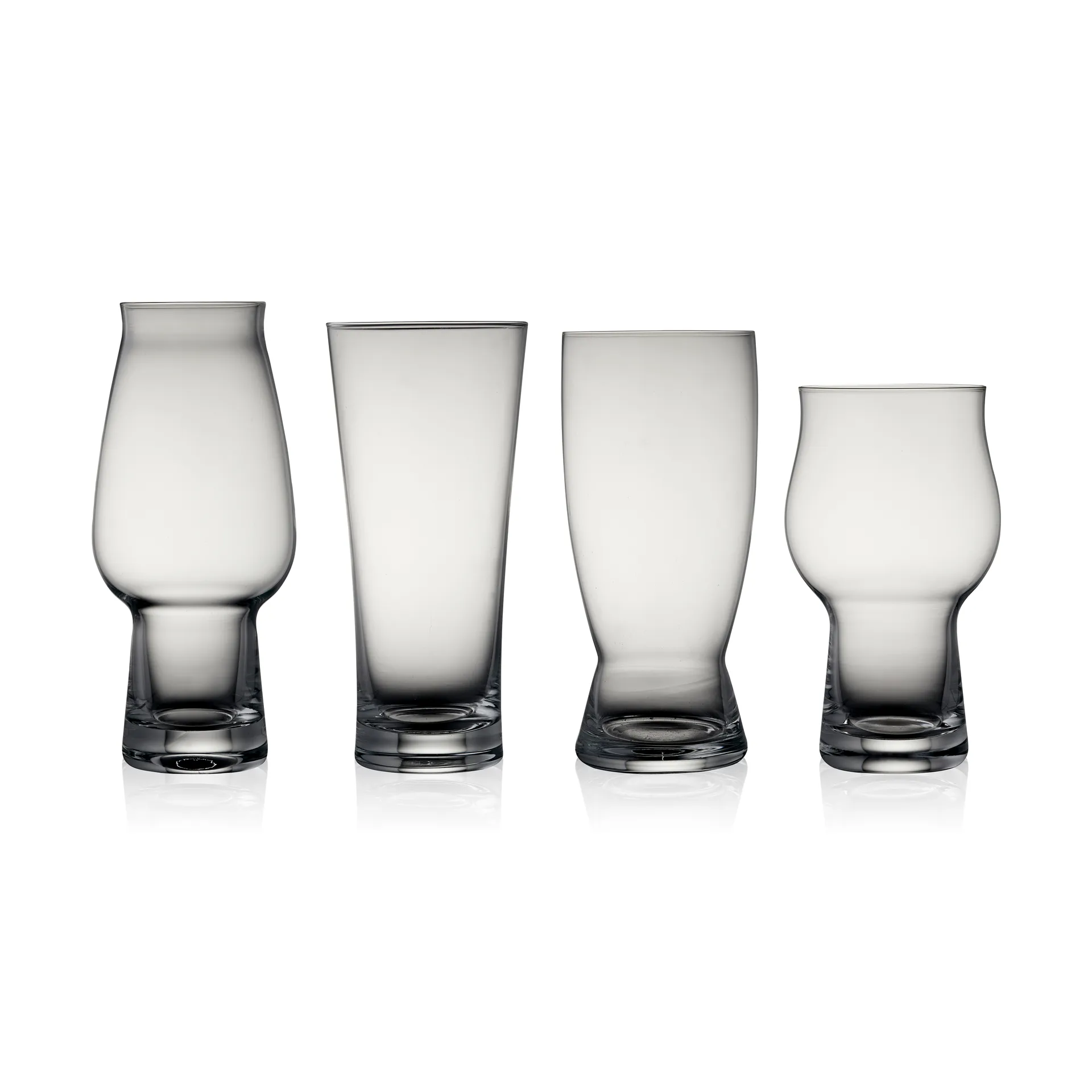 Lyngby Glas ølglas sæt 4 dele, Krystal Lyngby Glas