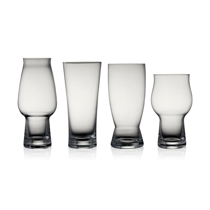 Lyngby Glas ølglas sæt 4 dele - Krystal - Lyngby Glas