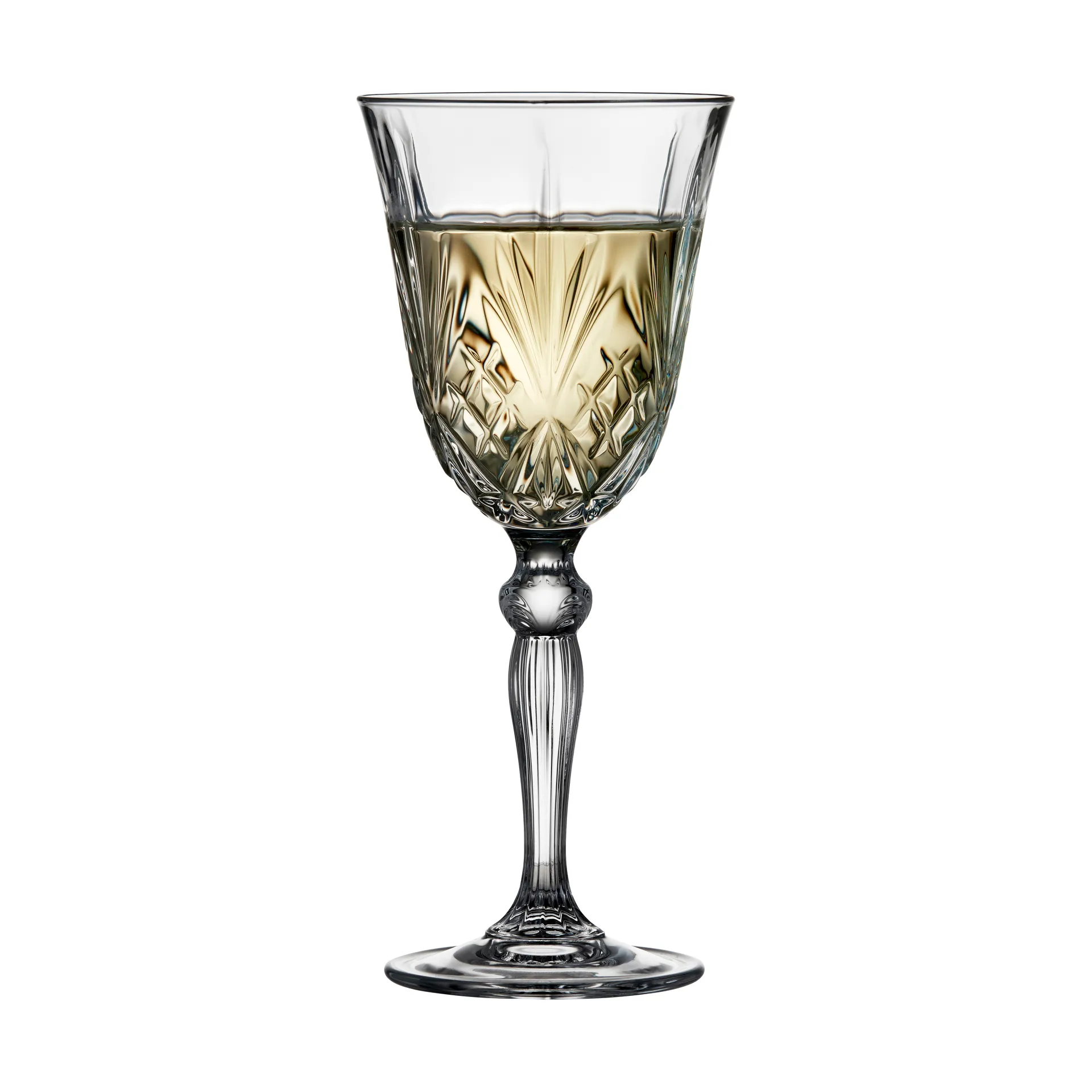 Melodia hvidvinsglas 21 cl 4-pak, Krystal Lyngby Glas