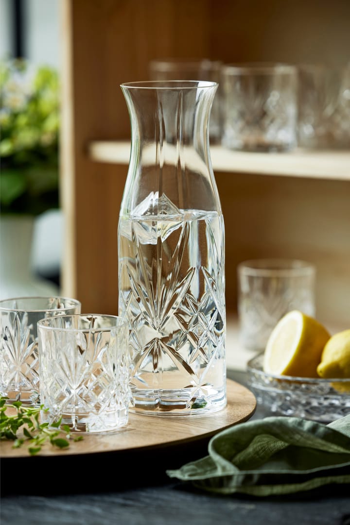 Melodia karaffel og vandglas 7 dele, Krystal Lyngby Glas
