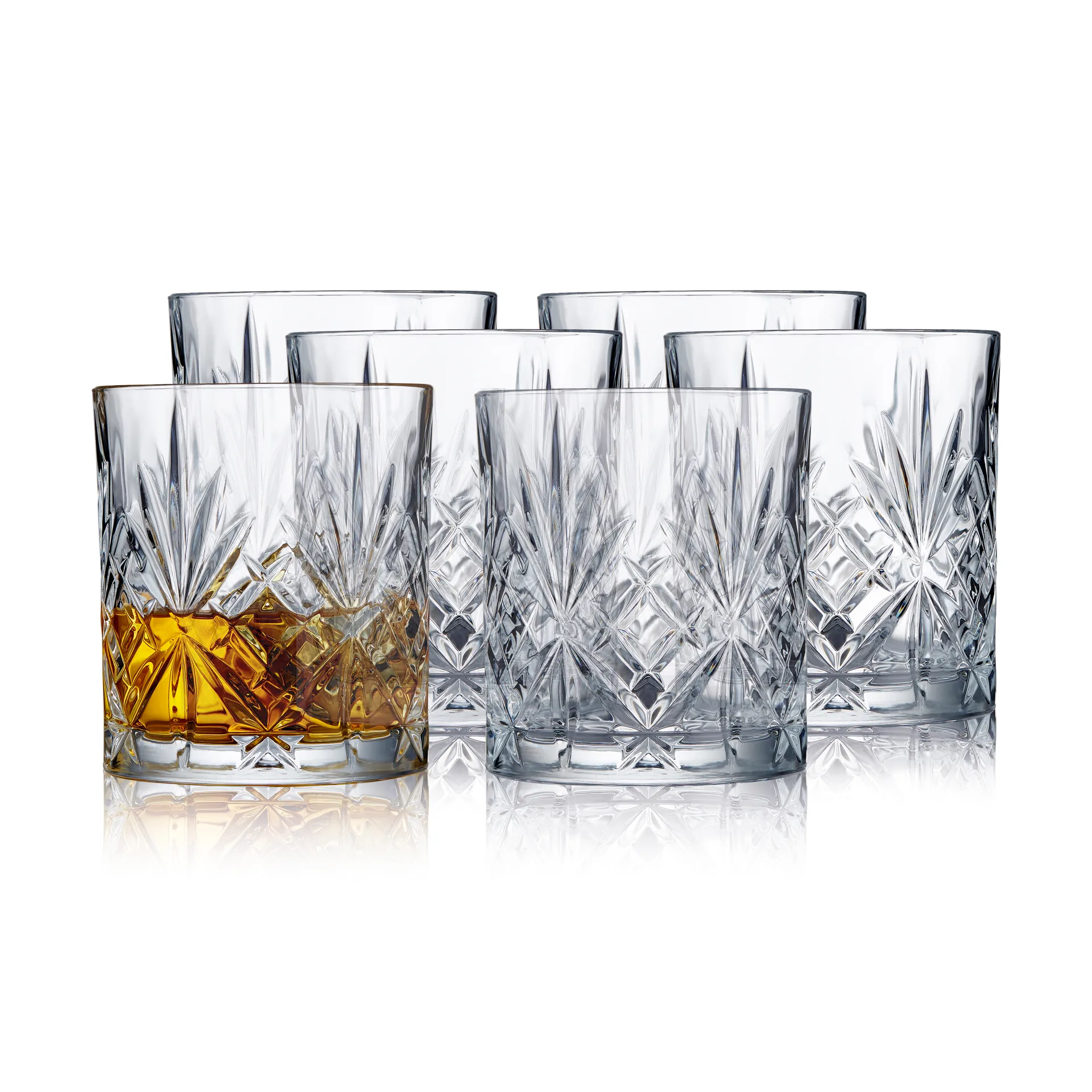Melodia whiskyglas 31 cl 6-pak, Krystal Lyngby Glas