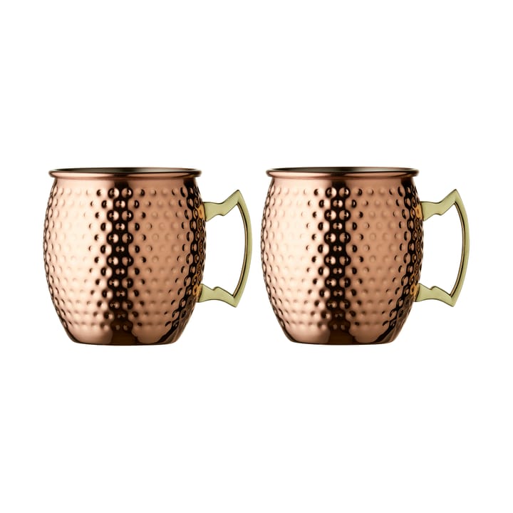 Moscow mule krus 55 cl 2-pak - Kobber - Lyngby Glas