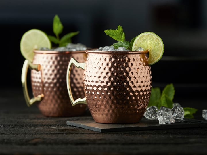 Moscow mule krus 55 cl 2-pak - Kobber - Lyngby Glas