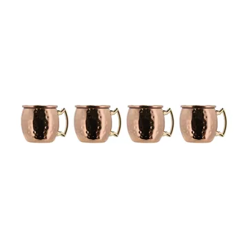 Moscow mule mini shotglas 8 cl 4-pak - Kobber - Lyngby Glas