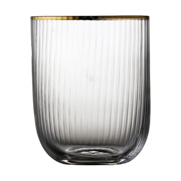 Palermo Gold tumblerglas 35 cl 4-pak - Klar/Guld - Lyngby Glas