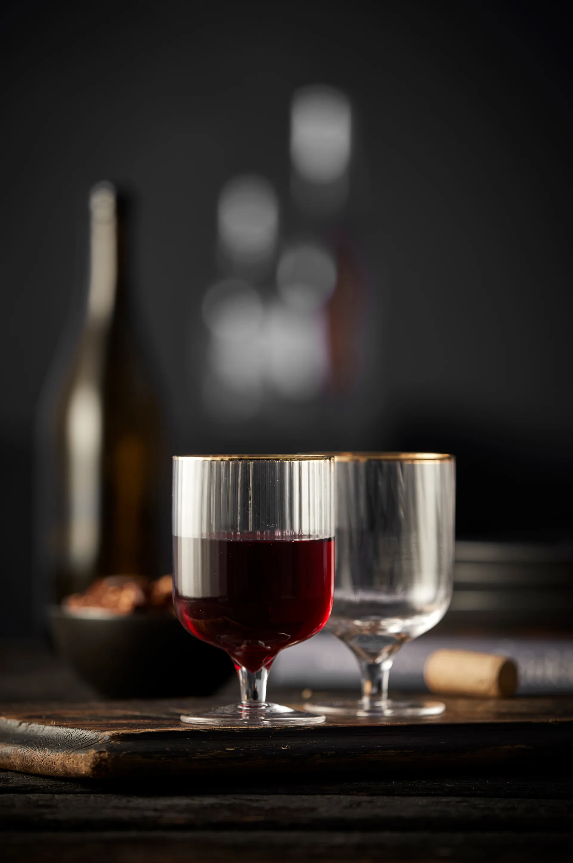 Palermo Gold vinglas 30 cl 4-pak, Klar/Guld Lyngby Glas