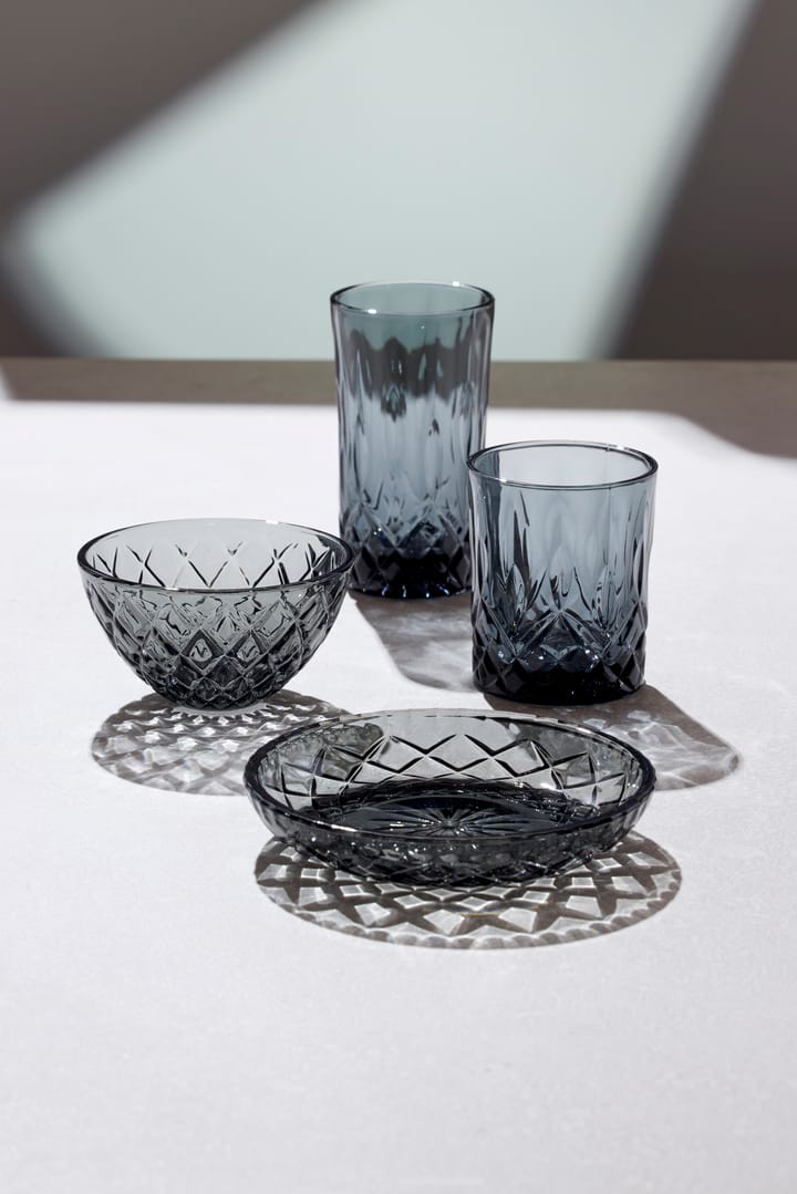 Sorrento asietter Ø16 cm 4-pak, Smoke Lyngby Glas