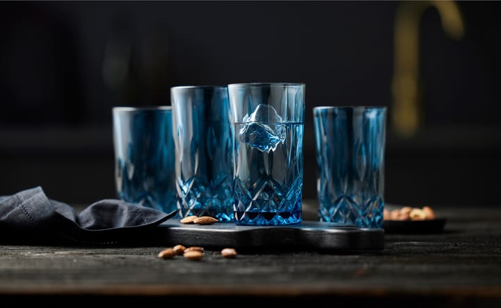 Sorrento highball glas 38 cl 4-pak - Blue - Lyngby Glas