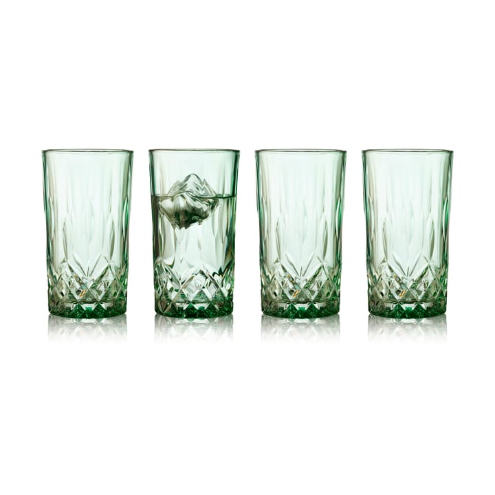 Sorrento highball glas 38 cl 4-pak - Green - Lyngby Glas