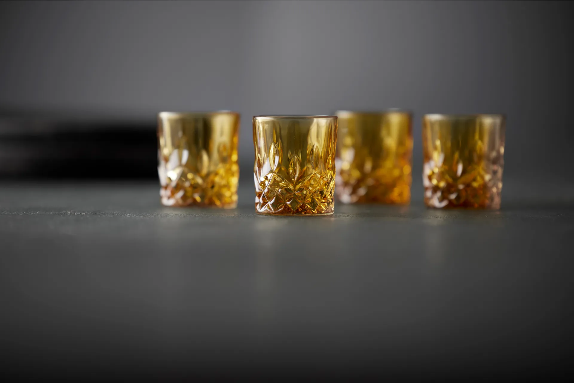 Sorrento shotglas 4 cl 4-pak, Amber Lyngby Glas