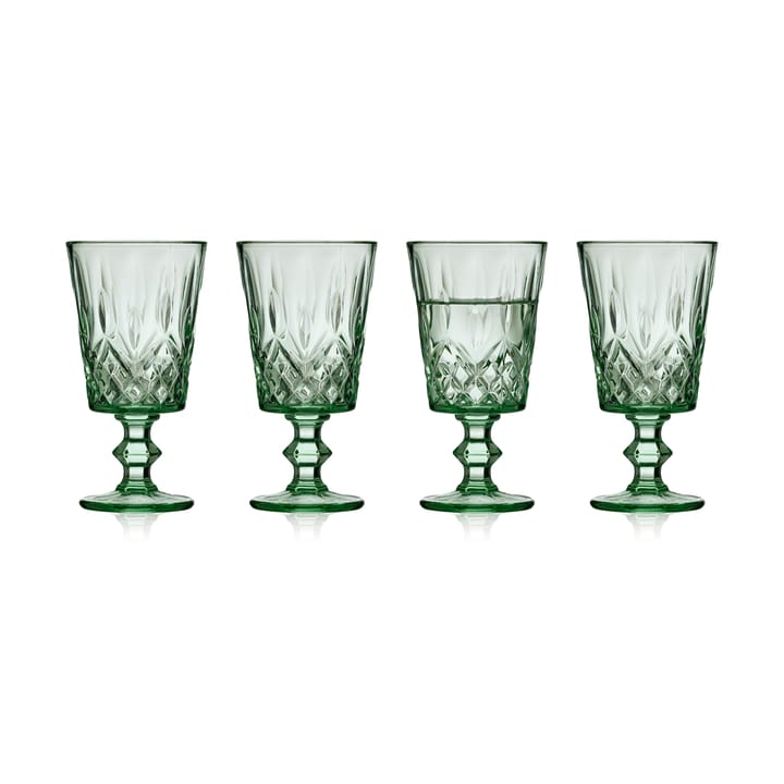 Sorrento vinglas 29 cl 4-pak - Grøn - Lyngby Glas