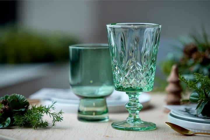 Sorrento vinglas 29 cl 4-pak - Grøn - Lyngby Glas