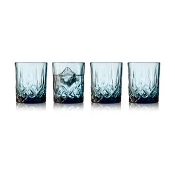 Sorrento whiskyglas 32 cl 4-pak - Blue - Lyngby Glas