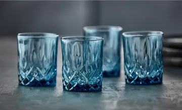 Sorrento whiskyglas 32 cl 4-pak - Blue - Lyngby Glas