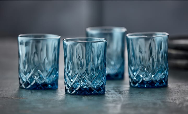 Sorrento whiskyglas 32 cl 4-pak - Blue - Lyngby Glas