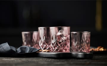 Sorrento whiskyglas 32 cl 4-pak - Pink - Lyngby Glas
