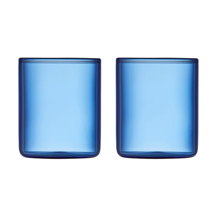 Torino shotglas 6 cl 2-pak - Blue - Lyngby Glas