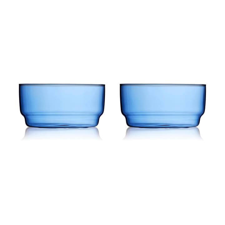 Torino skål 50 cl 2-pak - Blå - Lyngby Glas