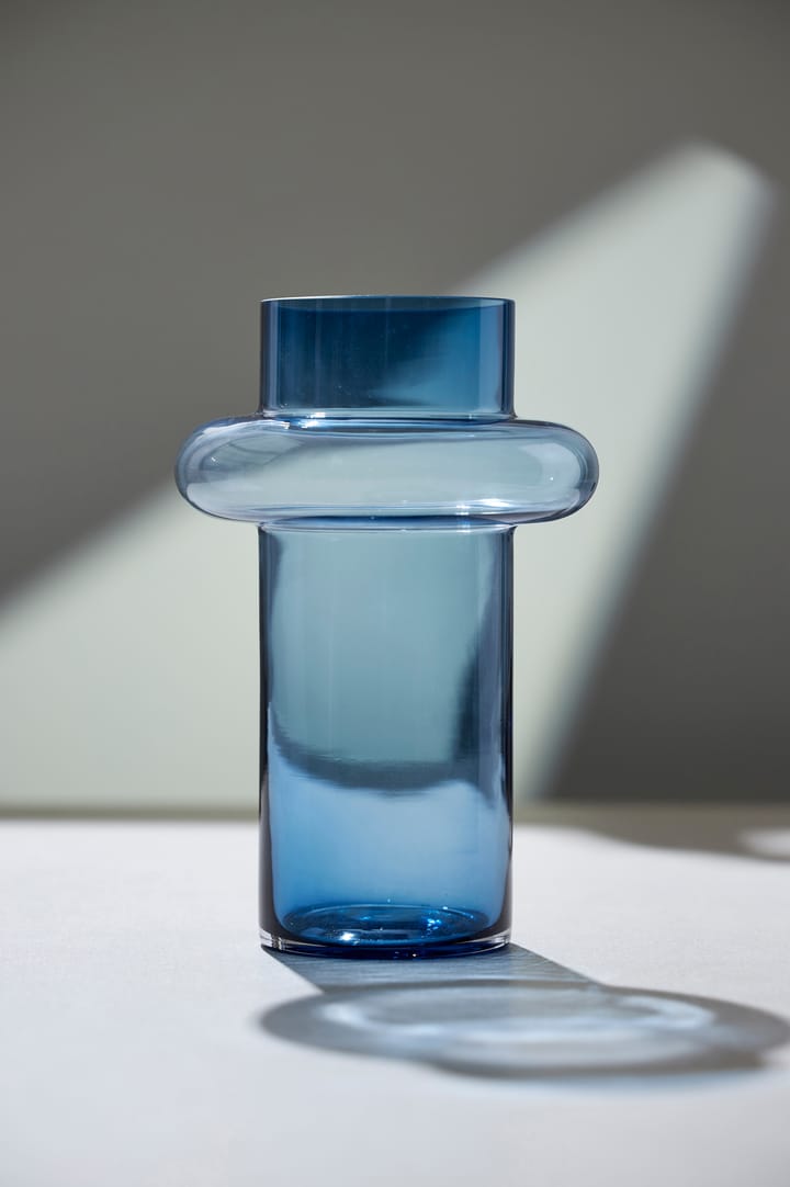 Tube vase glas 40 cm - Blå - Lyngby Glas