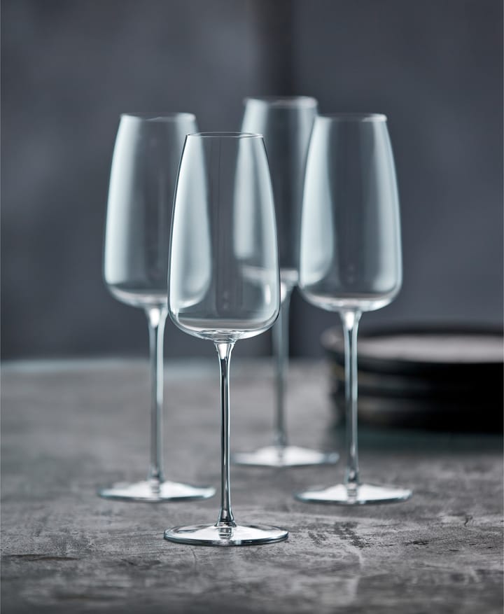 Veneto champagneglas 36 cl 2-pak - Clear - Lyngby Glas