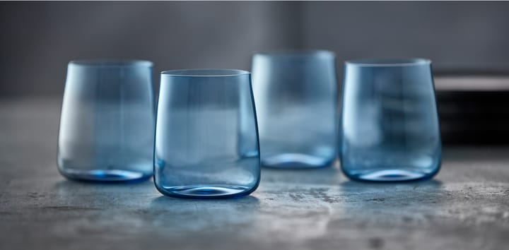 Zero vandglas 42 cl 4-pak - Blue - Lyngby Glas