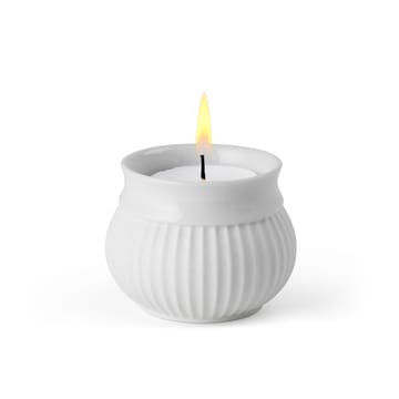 Curve bloklysestage Ø11 cm - Hvid - Lyngby Porcelæn