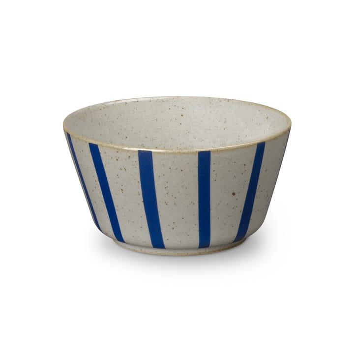 DAN-ILD stribet skål Ø13 cm, Blå Lyngby Porcelæn