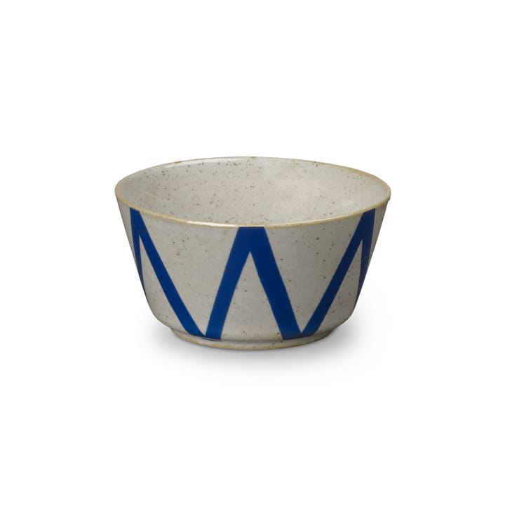 DAN-ILD zigzag-skål Ø9 cm, Blå Lyngby Porcelæn