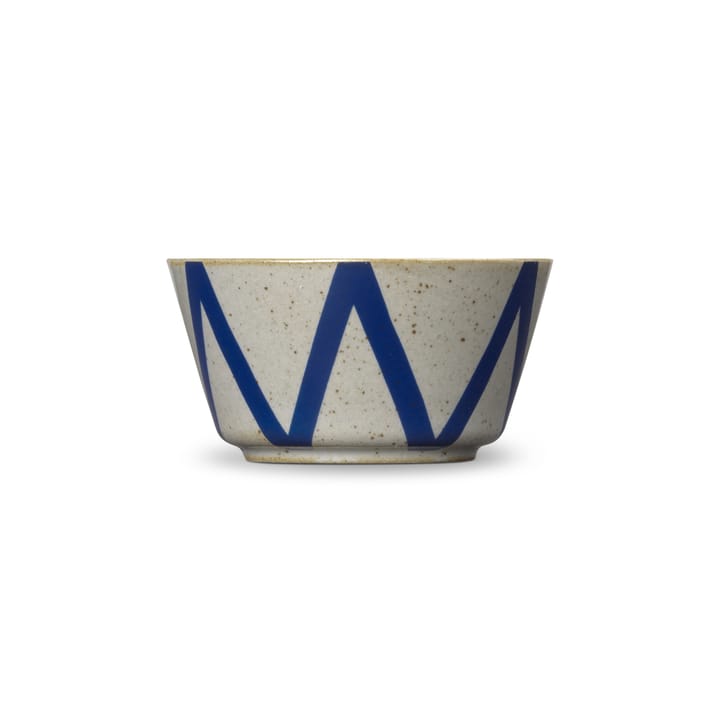 DAN-ILD zigzag-skål Ø9 cm, Blå Lyngby Porcelæn