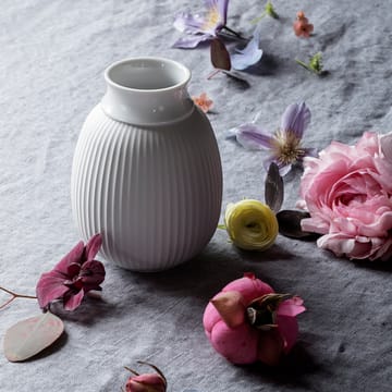 Lyngby Curve vase 12 cm - Hvid - Lyngby Porcelæn
