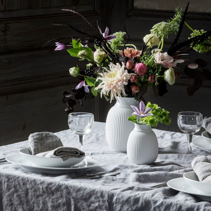 Lyngby Curve vase 12 cm, Hvid Lyngby Porcelæn