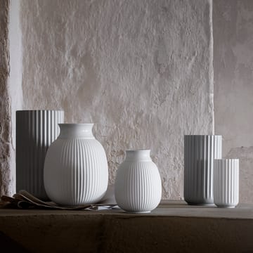 Lyngby Curve vase 12 cm - Hvid - Lyngby Porcelæn