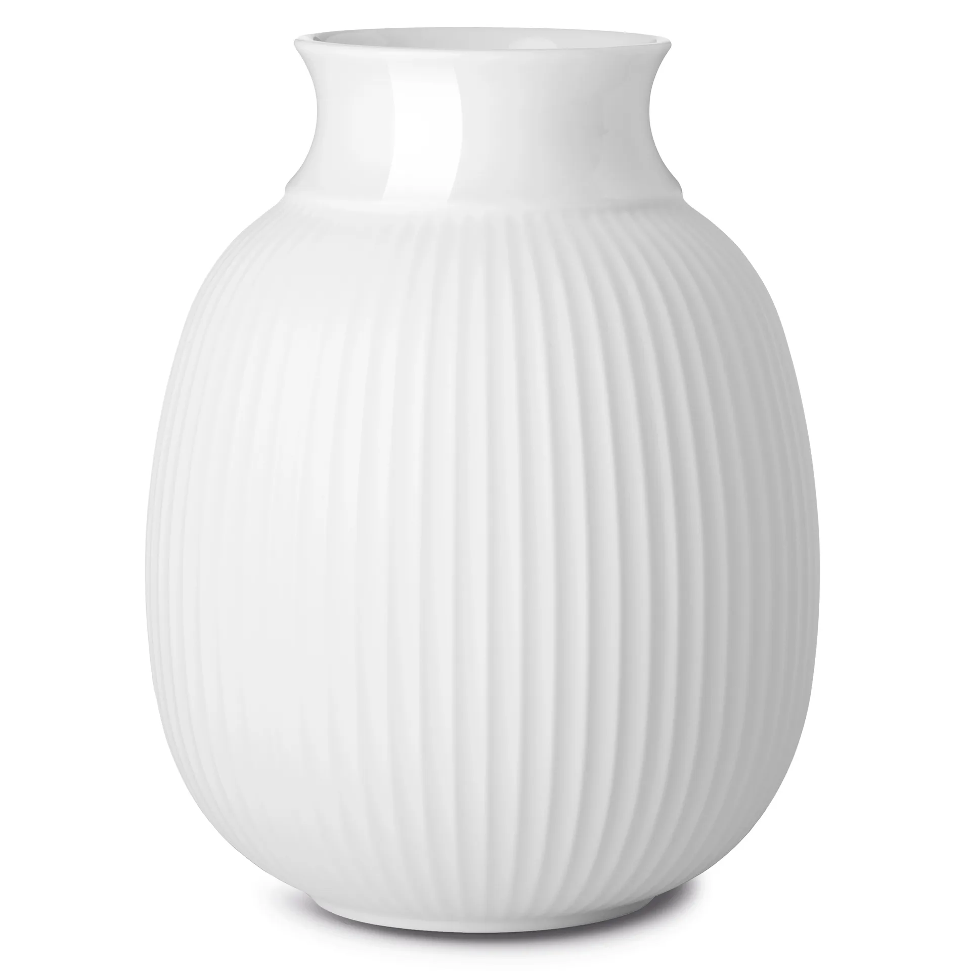 Lyngby Curve vase 17,5 cm, Hvid Lyngby Porcelæn