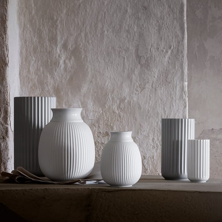 Lyngby Curve vase 17,5 cm - Hvid - Lyngby Porcelæn