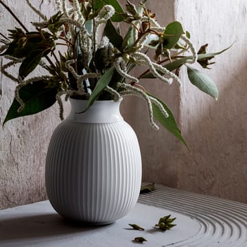 Lyngby Curve vase 17,5 cm - Hvid - Lyngby Porcelæn