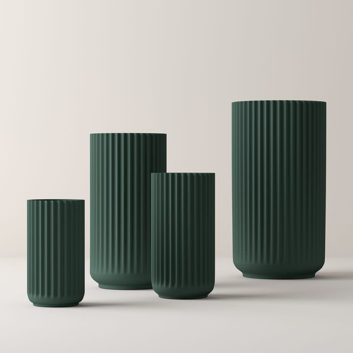 Lyngby vase Copenhagen green matt - 20 cm - Lyngby Porcelæn