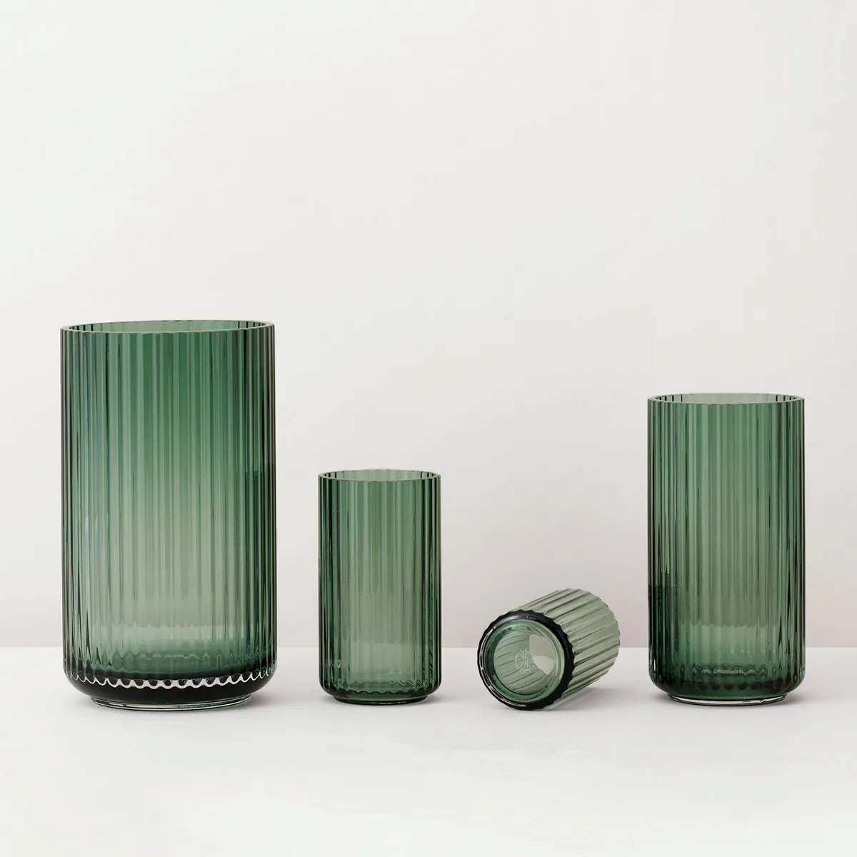 Lyngby vase glas Copenhagen grøn, 38 cm Lyngby Porcelæn