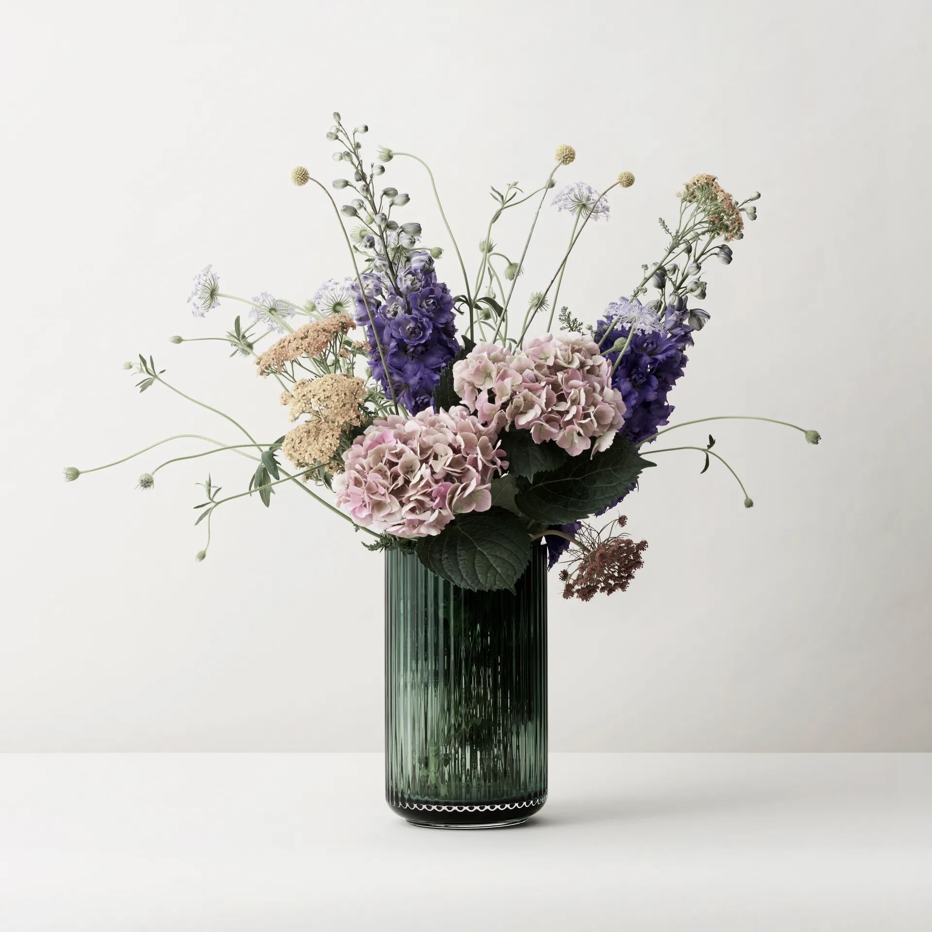 Lyngby vase glas grøn, 20 cm Lyngby Porcelæn