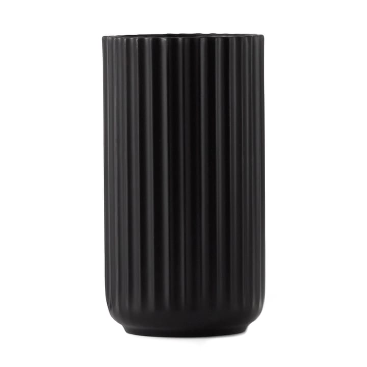 Lyngby vase sort mat - 15 cm - Lyngby Porcelæn